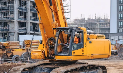 Equipamentos de construção rastreados